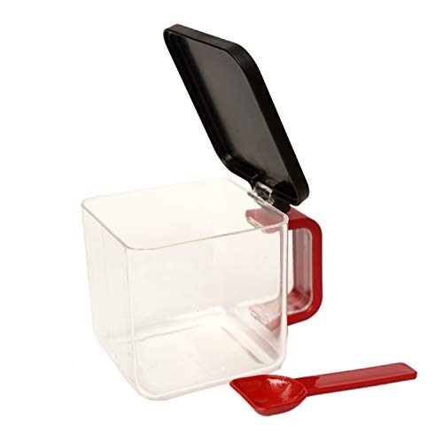 Jaypee Plus Plastic Pickle & Chutney Container with Tray- Pickle Set Black Red - Image 3