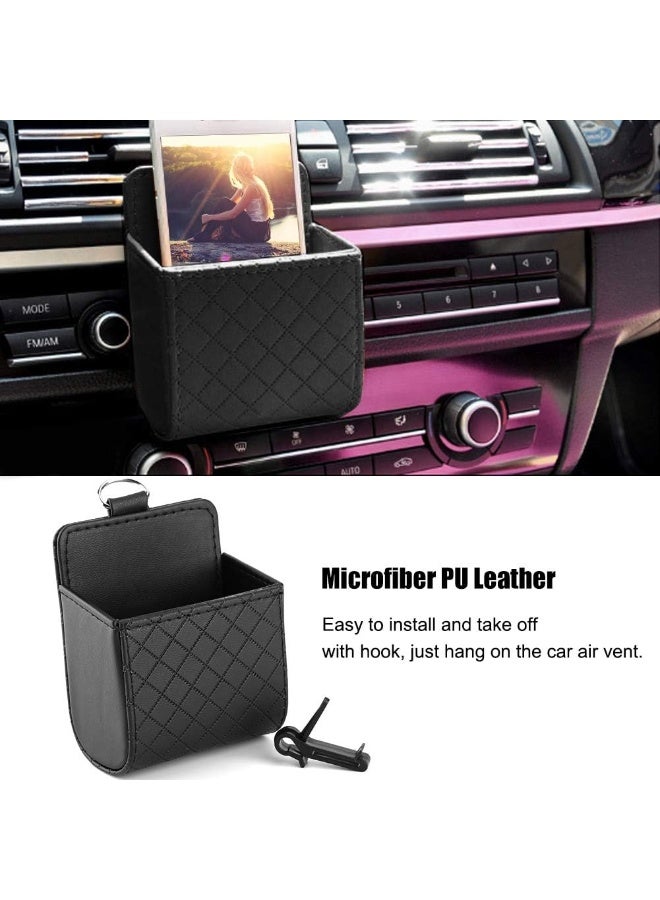 Cool Baby Car Storage Box, Black Car Air Vent Outlet Organizer Storage Bag Phone Case Box Holder Pocket - Image 3
