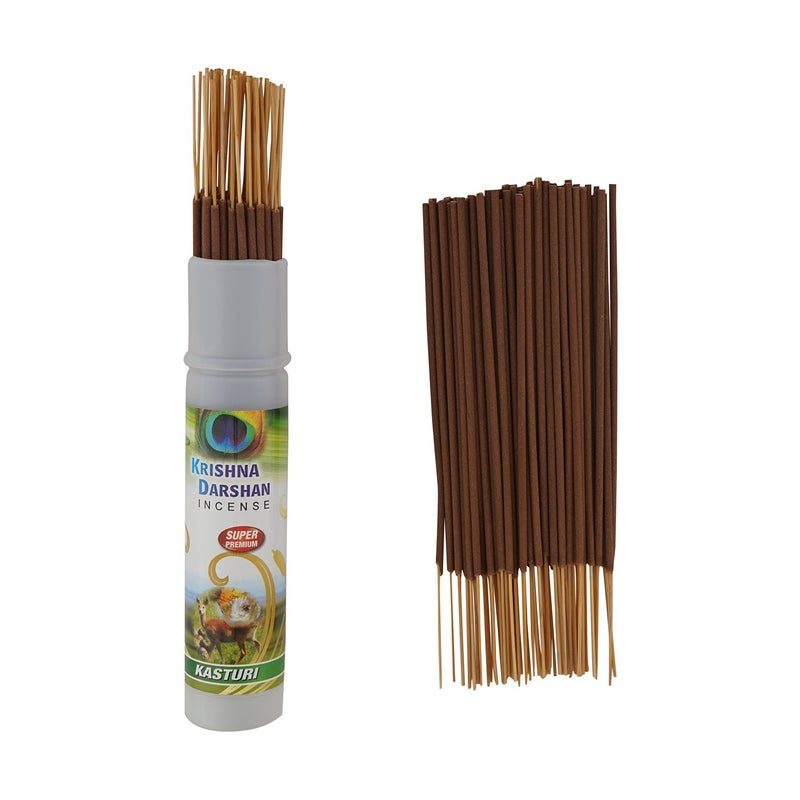Krishna Mehta Krishna Darshan Agarbatti Kasturi Fragrance 2 x 100 Grams - Image 3