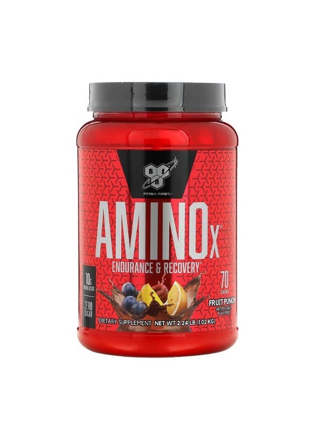 BSN BSN AminoX Endurance And Recovery Fruit Punch 2.24 lb 1.02 kg  - Image 1