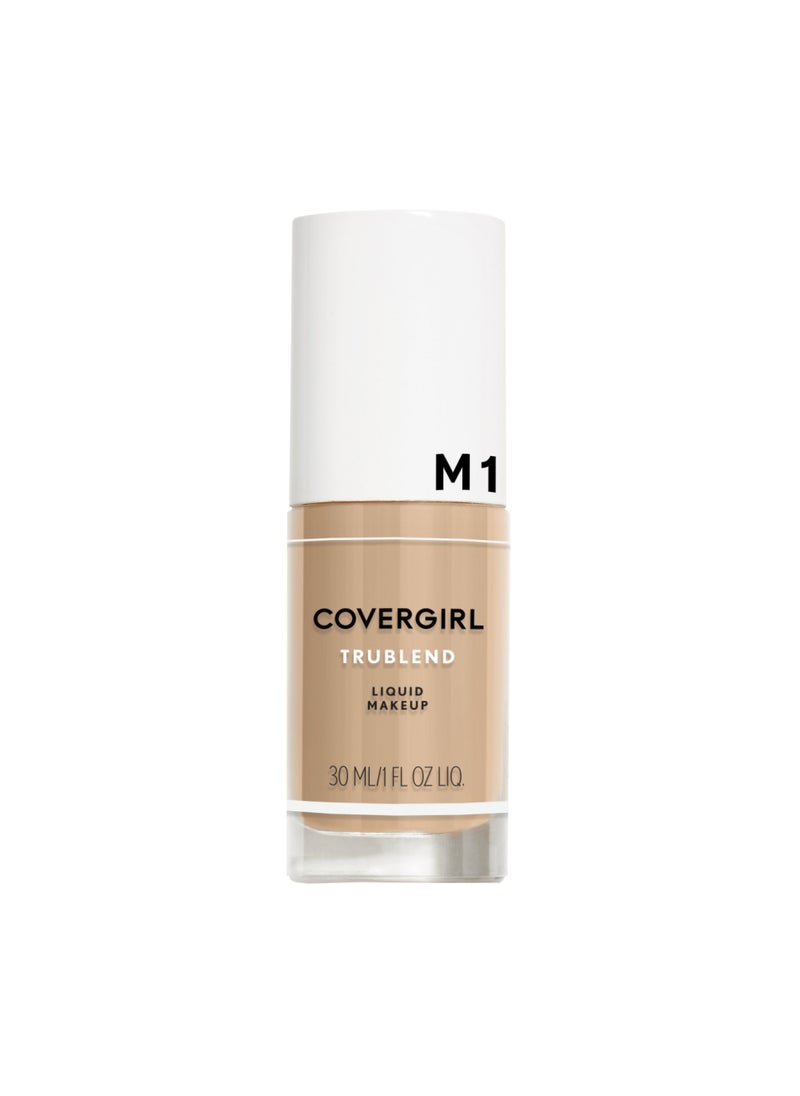 CoverGirl - COVERGIRL Trublend Liquid Makeup Natural Beige M1 1 Fl Oz, 1.000-Fluid Ounce - Image 1