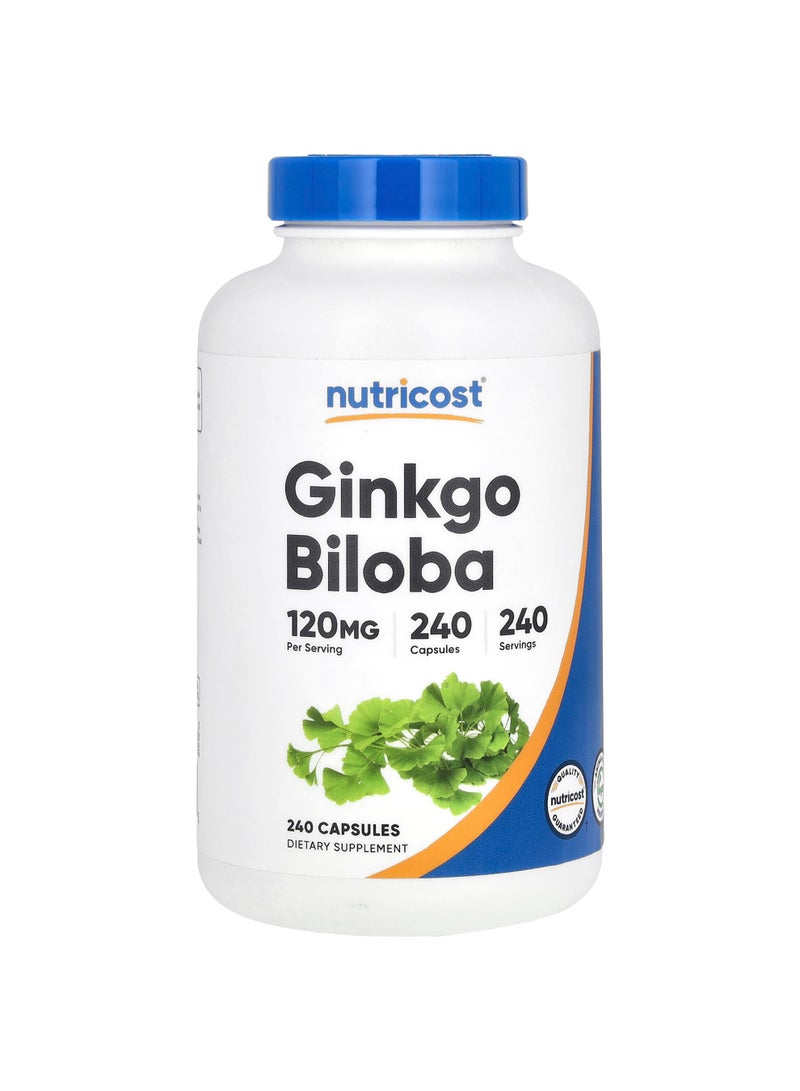 Nutricost Ginkgo Biloba, 120 mg, 240 Capsules