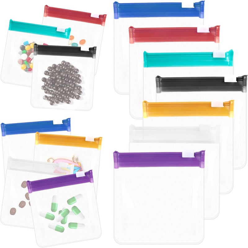 Zippered Pill Pouch Bags for Travel - 7 Pieces
