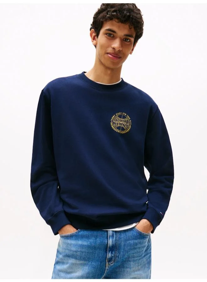 TOMMY JEANS Heritage Varsity Crew Neck Sweatshirt