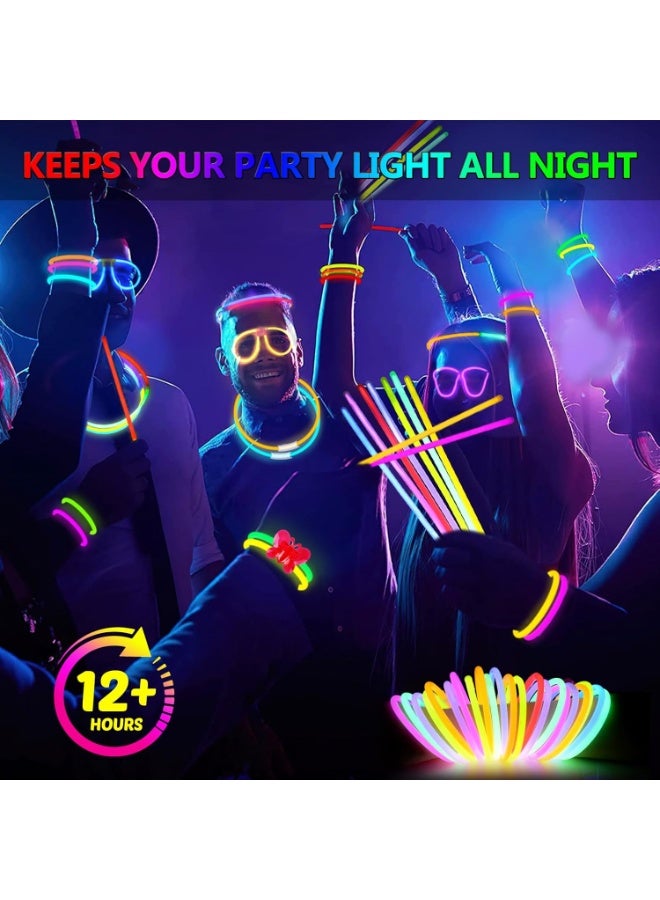 Glow Sticks Party Favors For Kids Glow In The Dark With Connectors Set Of 100 - Image 5