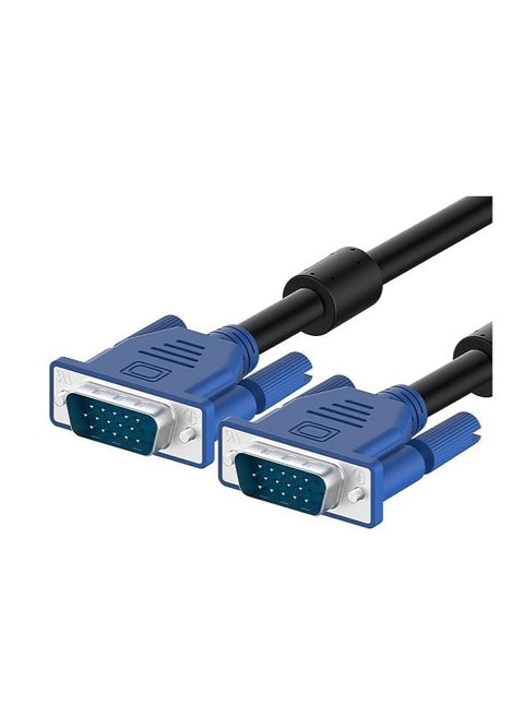 VGA to VGA Video Cable 1.5m / 5ft for Computer PC Laptop to Monitor Screen Projector with VGA Plug Port