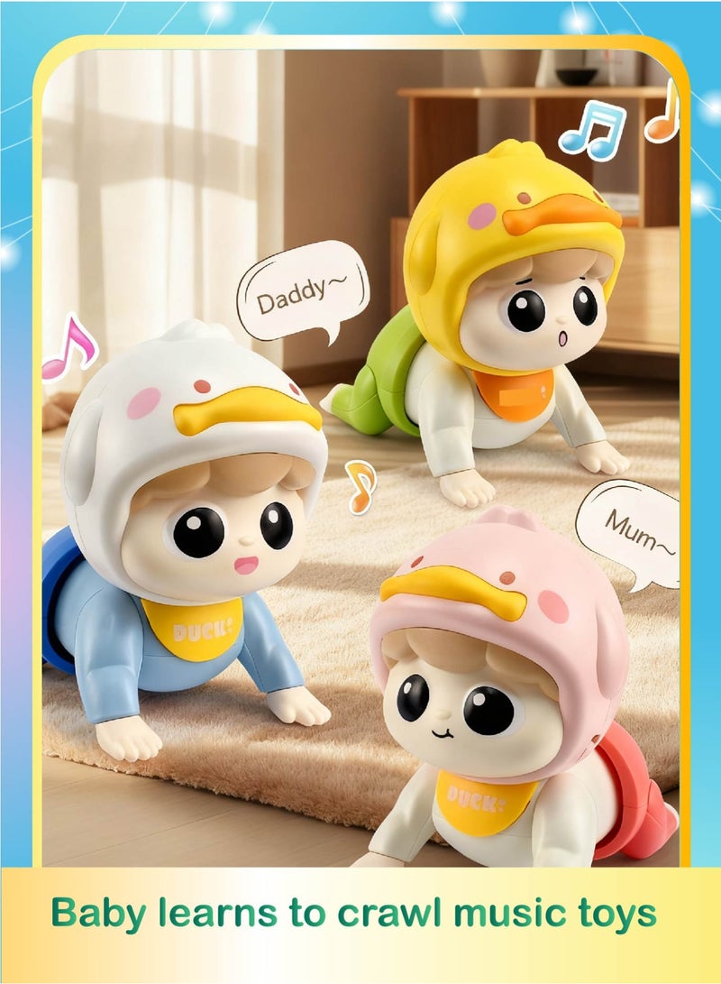 Baby Crawling Toy with Music & Voice, Interactive Learning Crawling Doll that Sings and Talks, Encourages Movement & Crawling for Infants & Kids 0-1 Year Old - Image 1