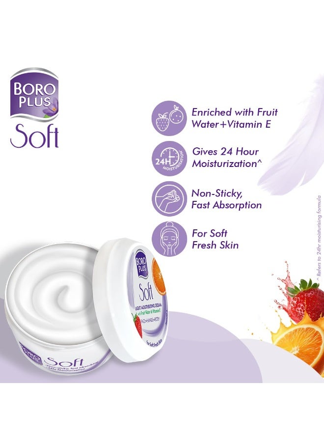 BoroPlus Soft Light Moisturising Cream|Light & Non-sticky|Provides 24 hour moisturisation | For Soft Fresh Skin 300 ml - Image 5
