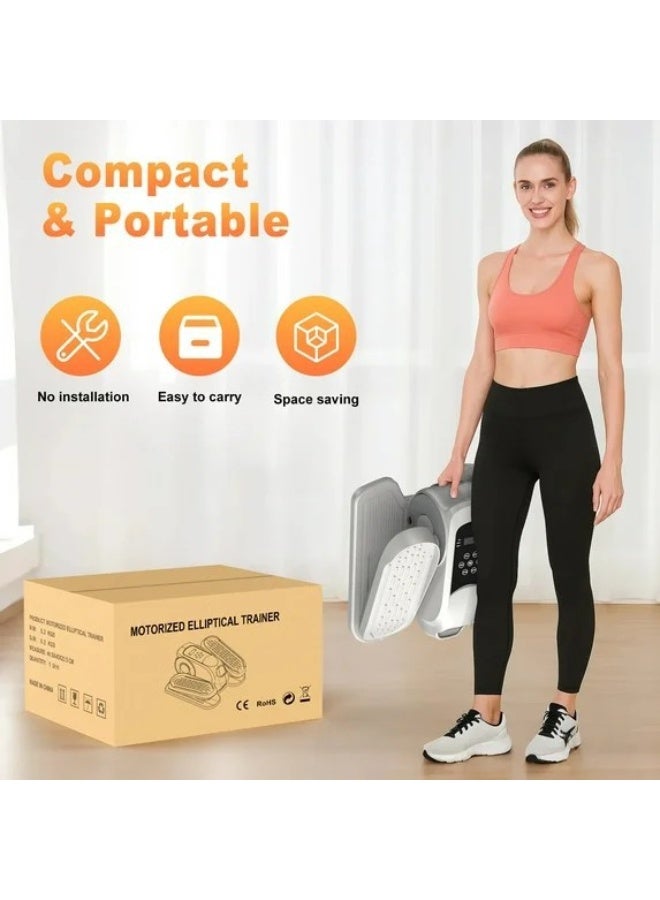 والالا جهاز بيضاوي الشكل تحت المكتب، جهاز تمرين أثناء الجلوس، جهاز تمرين كهربائي محمول هادئ بدواسة، مُجمّع بالكامل مع جهاز تحكم عن بعد و12 سرعة قابلة للتعديل - Image 4