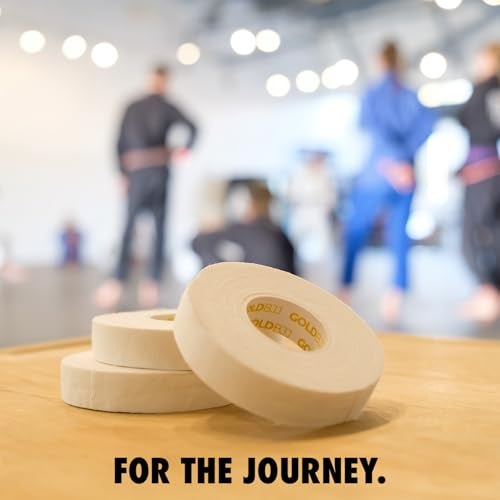 Gold BJJ Jiu Jitsu Tape - Strong Athletic Finger Tape, 1/2" x 30' - Protect Fingers and Toes in MMA, Judo, Wrestling, Martial Arts, Rock Climbing (6 Rolls, White) - Image 5