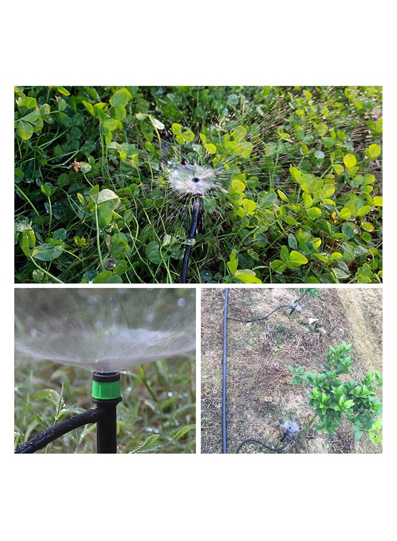 Generic 50Pcs 360° Adjustable Irrigation Drippers, Perfect for 1/4" (4mm) Tubing, Efficient Water Flow Emitters for Your Garden Irrigation System (Green)  - Image 4