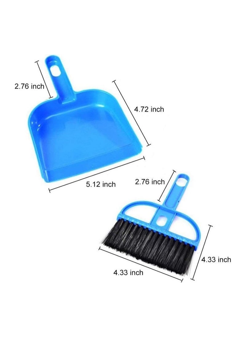 Generic - SUPDY Multipurpose Dustpan Broom Set for Drawers, Laptops, Keyboards, Dining Table, Car Seats, Carpets (1 Set) Multi Color - Image 1