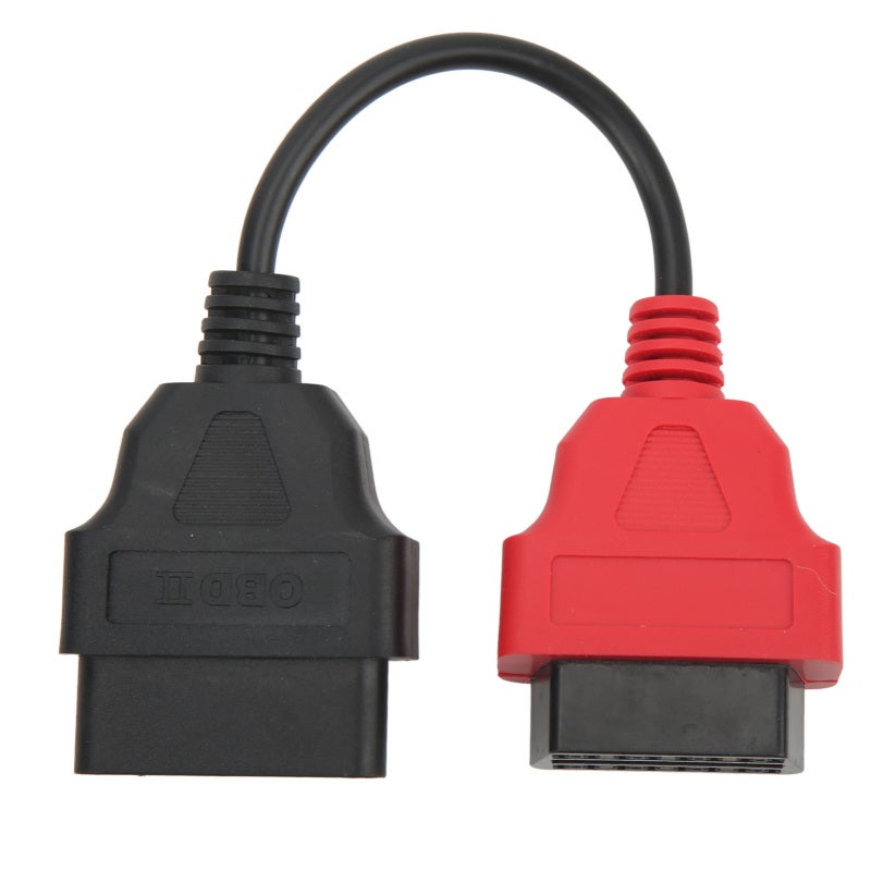 OBD2 Scanner Cable: 7 Pin Female & 3 Pin Male Head, ABS High Toughness Material - SRS Diagnostic Access, Red Connector for Easy Identification, Fiat ECUScan Replacement for Multiecuscan Diagnostic Sys - Image 5