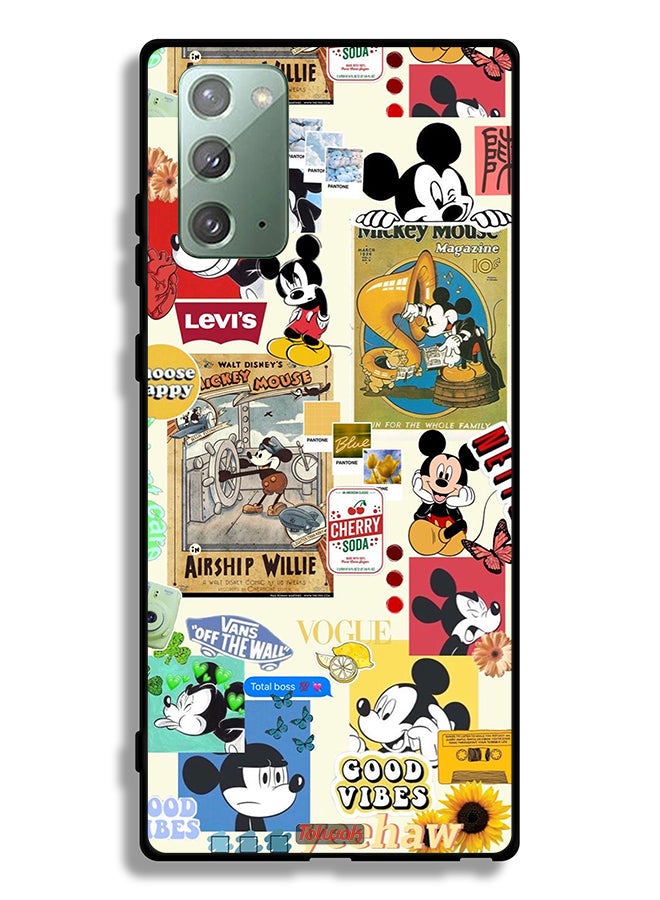 Tolwak Samsung Galaxy Note 20 5G Protective Case Cover Chose Happy And Stickers - Image 2
