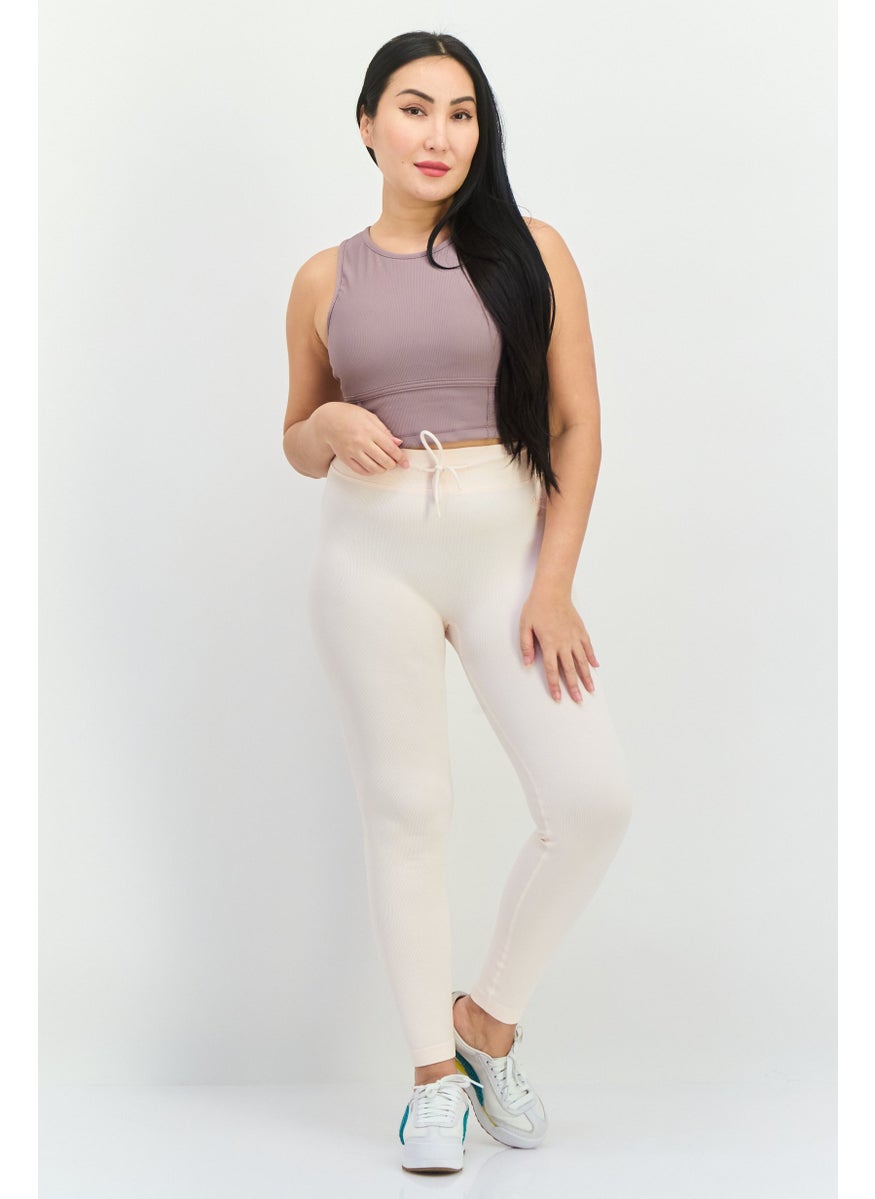 Reebok Women Sportswear Fit Training Leggings, Light Pink  - Image 4