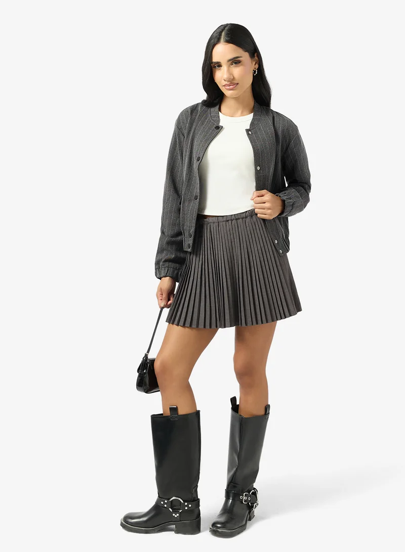 ONLY  Striped Pocket Detail Bomber Jacket for Women | Best Price UAE