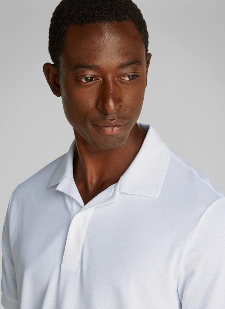 CALVIN KLEIN - Slim Thermo Tech Pique Short Sleeve Polo - Image 1