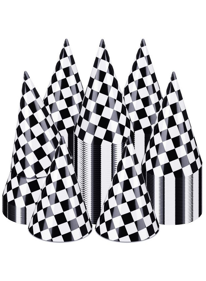 Teling 30 قطعة قبعات حفلة عيد الميلاد على شكل سيارة/بقرة - قبعات ورقية مخروطية لزينة حفلات عيد الميلاد للأطفال والبالغين (سيارة سباق) - Image 2