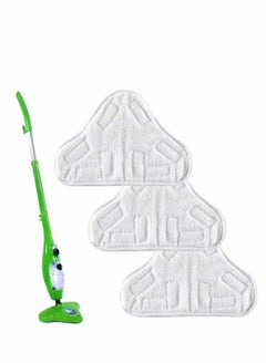Excefore Microfibre Triangular Washable Steam Floor Mop Replacement Pads for H2O H20 X5 UK And Many Others - Set of 6  - Image 2