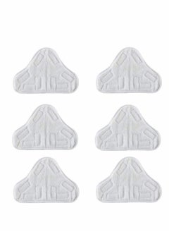 Excefore Microfibre Triangular Washable Steam Floor Mop Replacement Pads for H2O H20 X5 UK And Many Others - Set of 6  - Image 1