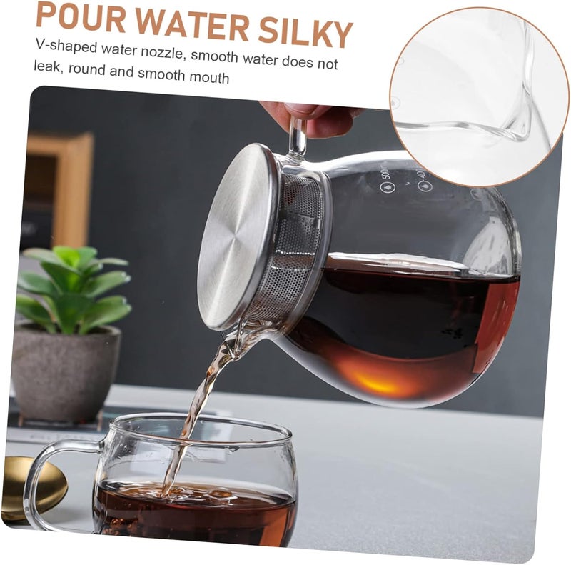1pc Manual Coffee Maker Pot Scale Glass Stainless Pot for Home Office Brewing Accurate Measurement for Espresso - Image 5