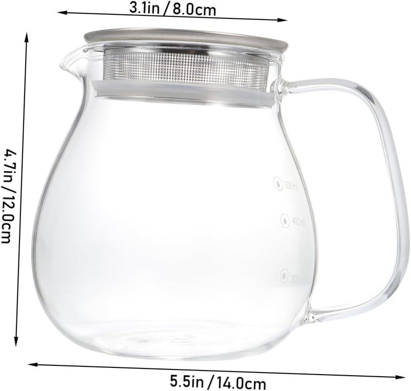 1pc Manual Coffee Maker Pot Scale Glass Stainless Pot for Home Office Brewing Accurate Measurement for Espresso - Image 2