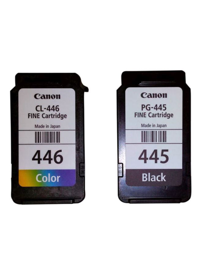 كانون مجموعة من خرطوشتي حبر Canon Pixma 445/446 باللون الأسود وثلاثي الألوان - Image 1