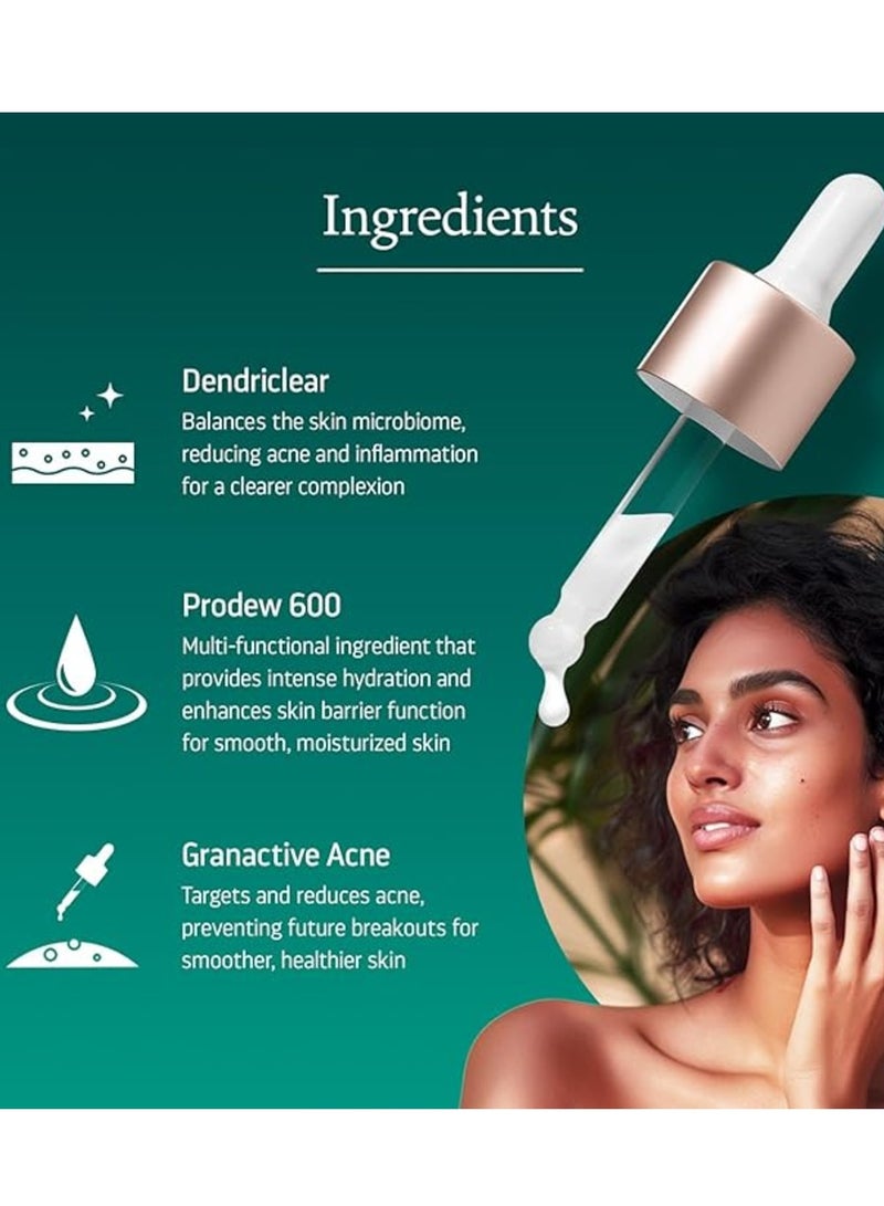 Indulgeo Essentials Heads Off - Anti Acne Face Serum for Glowing Skin 20ml - Image 3