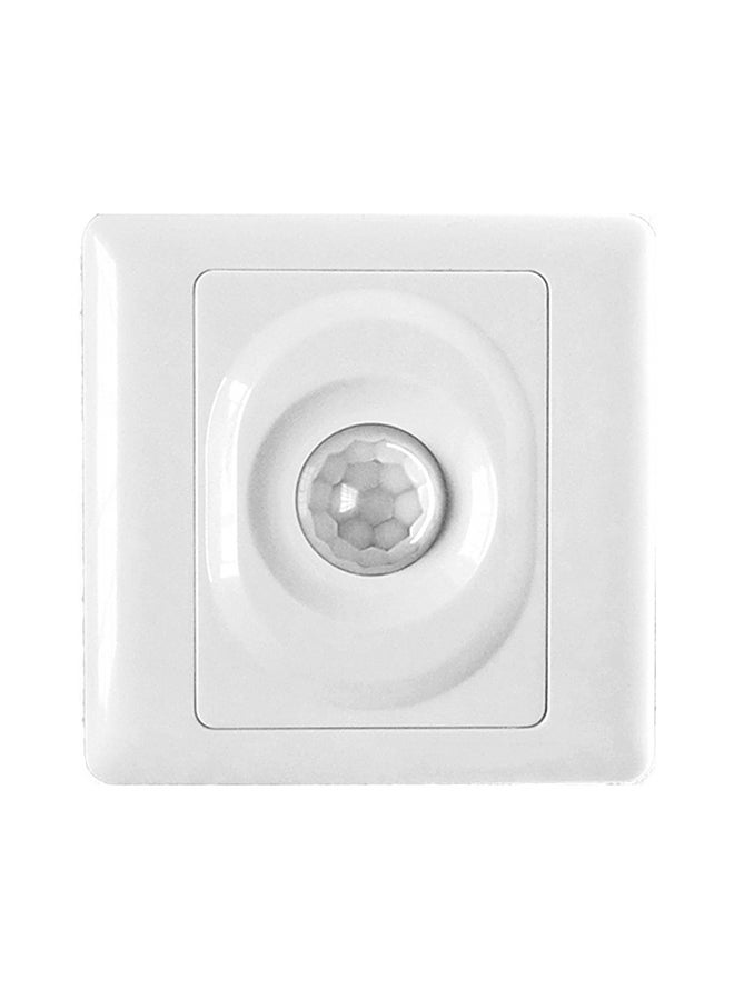 Automatic Infrared PIR Body Motion Sensor Switch Wall-Mounted LED Light Switch White 0.08kg - Image 2