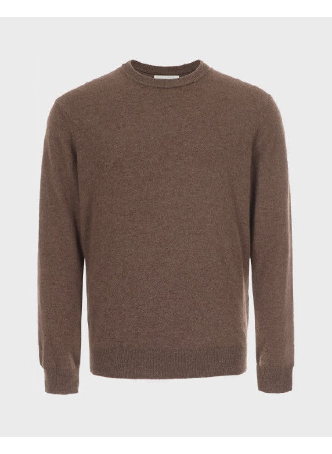 Zara men's Classic Basic Simple Comfortable Soft Long Sleeve Round Neck Cashmere Sweater - Image 1