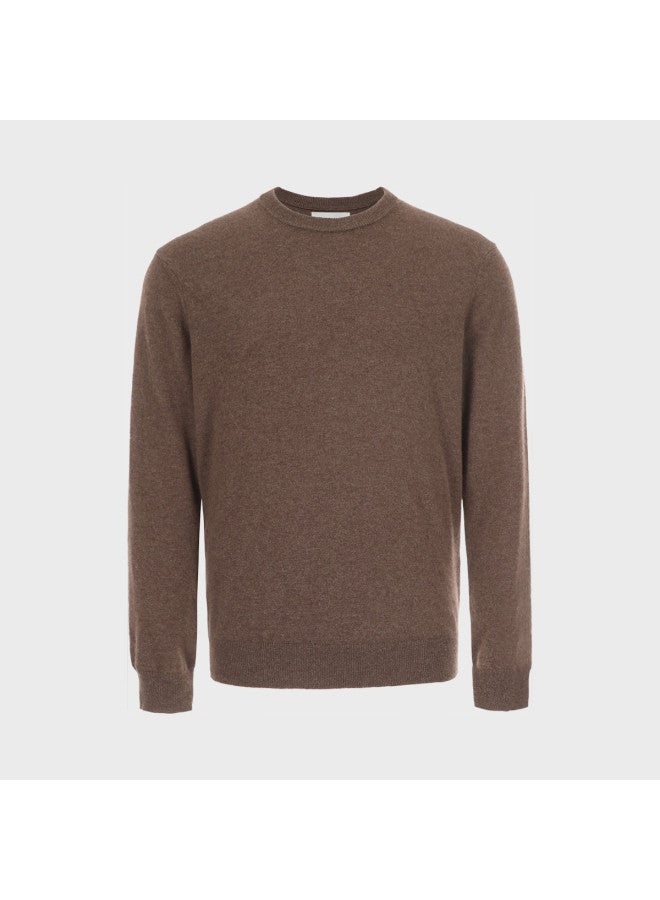 Zara men's Classic Basic Simple Comfortable Soft Long Sleeve Round Neck Cashmere Sweater - Image 2