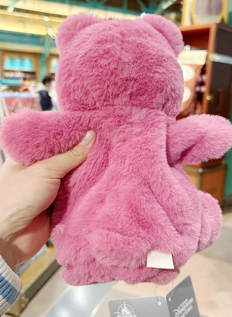 Strawberry Furry Bear Pencil Case: Large capacity pencil case with strawberry furry bear design, perfect for students. This Japanese style pencil case combines functionality with feminine charm.
