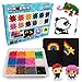 Pix Brix Pixel Art kit Puzzle Bricks 6000 Piece Pixel Art Container 12 Color Dark Palette Interlocking Building Bricks Create 2D and 3D Builds Without Water or Glue Stem Toys Ages 6 Plus - Image 2