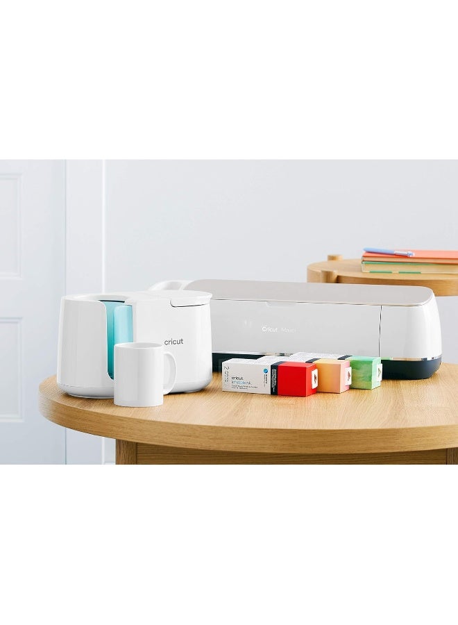 Cricut Beveled Blank Ceramic-Coated Dishwasher & Microwave Safe Mug To Decorate Mug Press & Infusible Ink Compatible 12 Oz Sublimation Ideal For Crafts And Printing 2 Count White - Image 4