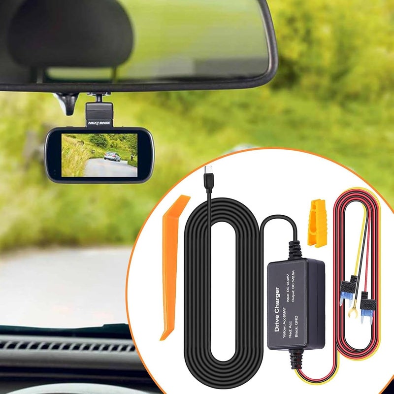 LINJIE Hardwire Kit,Dash Cam Hardwire Kit,Car Dash Camera Type C Charger Hard Wire kit for 12V-30V to 5V Auto Camera Charger Power Cord with Low Voltage Protection, Universal for Most Cars（3.2M) - Image 3