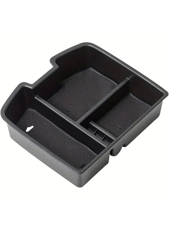Black Center Console Organizer Tray Insert For 2007 2014 Chevy Silverado GMC Sierra Avalanche - Image 5