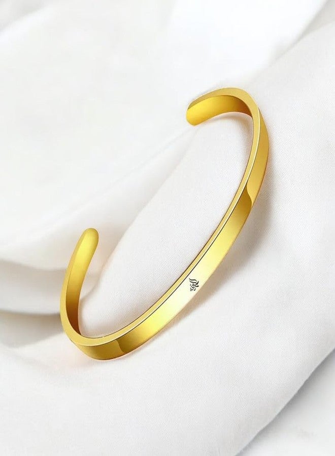 M Men Style سوار رجالي بتصميم ديني إسلامي يحمل اسم الله، هدية مجوهرات للحماية للمسلمين العرب، للرجال والنساء، مصنوع من الذهب والفولاذ المقاوم للصدأ، رقم الموديل: SKa2025133 - Image 4