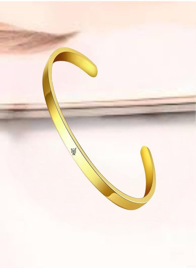 M Men Style سوار رجالي بتصميم ديني إسلامي يحمل اسم الله، هدية مجوهرات للحماية للمسلمين العرب، للرجال والنساء، مصنوع من الذهب والفولاذ المقاوم للصدأ، رقم الموديل: SKa2025133 - Image 3
