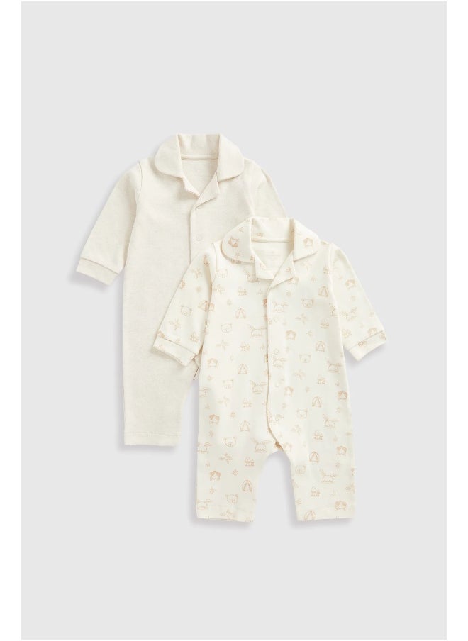 mothercare - Woodland Pyjamas - 2 Pack - Image 1
