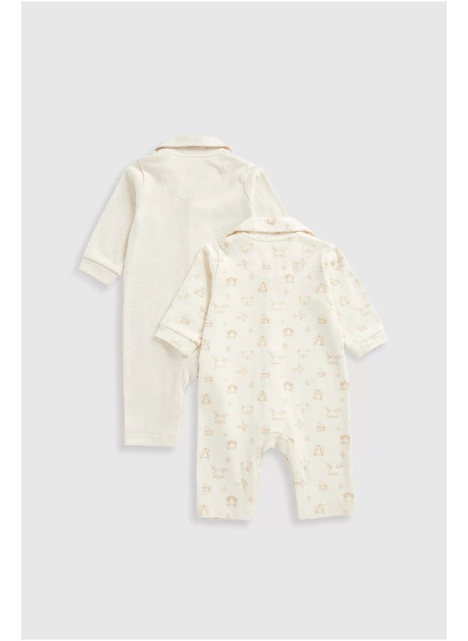 mothercare - Woodland Pyjamas - 2 Pack - Image 1