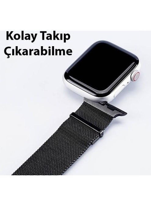 Polhammobile - Polham Milano Loop Steel Ultra Light Band Strap For Apple Watch 38-40-41MM, Stainless Steel Strap - Image 1