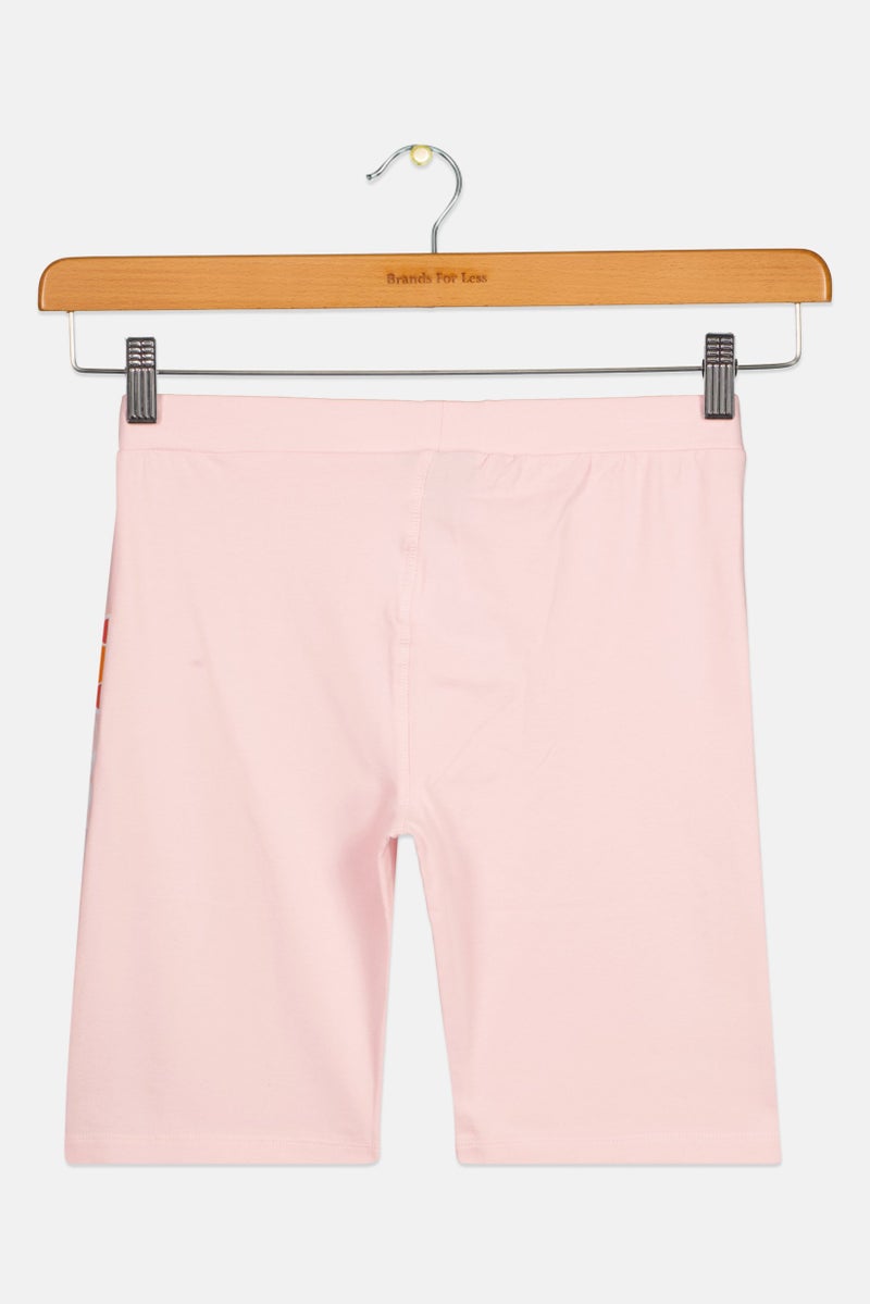 Ellesse شورتات رياضية للبنات، مناسبة للدراجات، وردي - Image 2