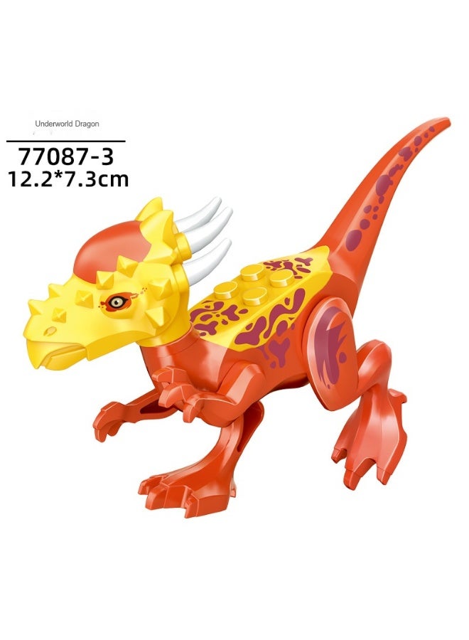 NIBEMINENT Small Dinosaur Building Blocks - Jurassic Educational Puzzle Toy