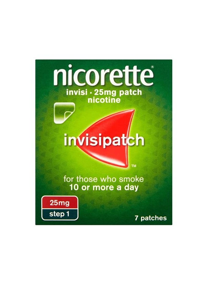 nicorette - Nicorette Step 1 invisipatch 25mg 7 patches - Image 1
