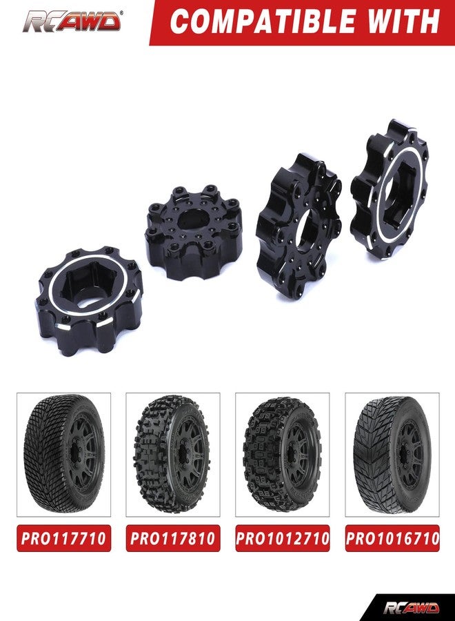 RCAWD for Pro-Line 1/8 8x32 to 17mm Zero Offset Aluminum Wheel Hex Adapters Upgrades Parts #PRO635600 - Image 2