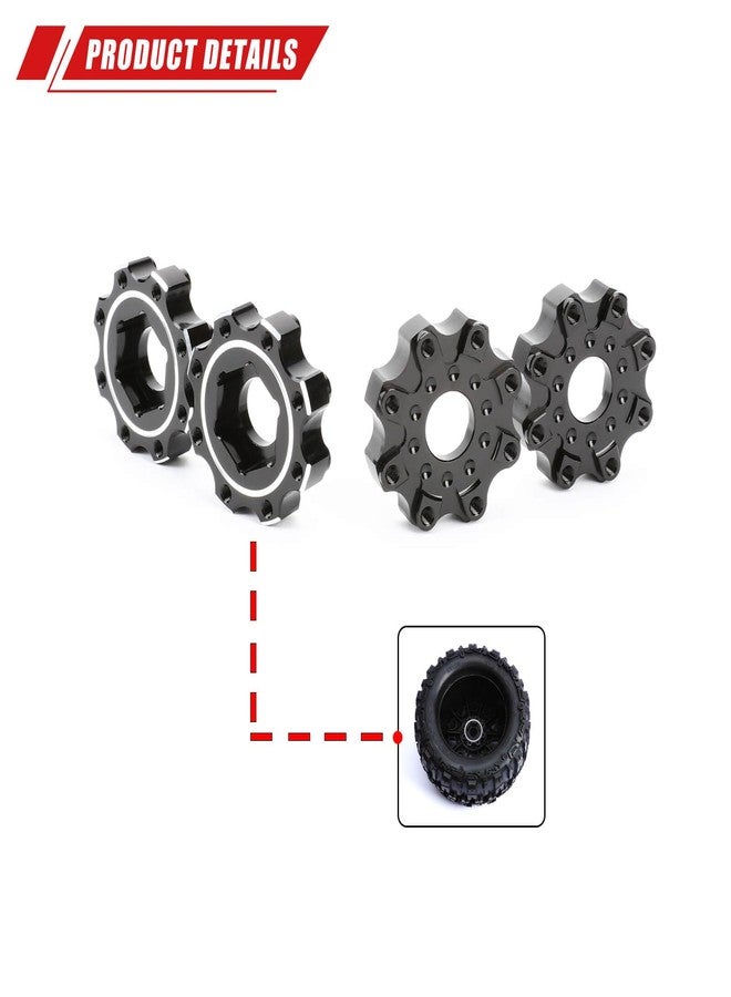 RCAWD for Pro-Line 1/8 8x32 to 17mm Zero Offset Aluminum Wheel Hex Adapters Upgrades Parts #PRO635600 - Image 5