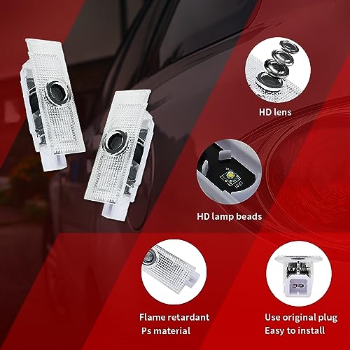 uuakarin 2 PCS Last Call Car Door Logo Lights Compatible for Challenger Last Call 2015-present Courtesy LED Ghost Shadow Light Projector Lamps Accessories (Last Call) - Image 3