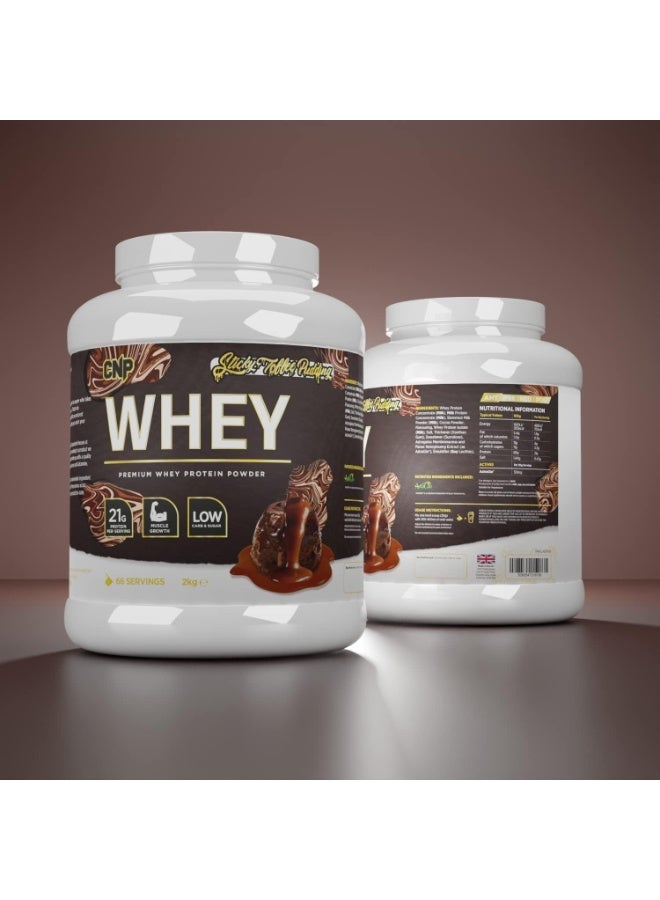 CNP Professional Premium Whey Protein Sticky Toffee Pudding 2kg 66 Servings – 21g Protein, Low Carb, Easy Digestion & Muscle Recovery - Image 3