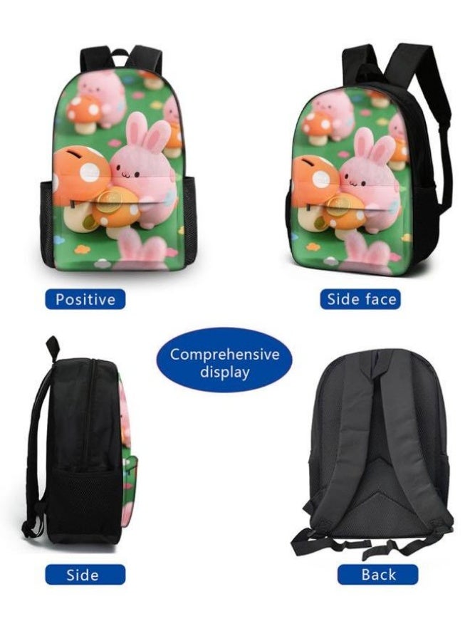 Bright Li Fire Unlock the new fashion of childish fun! Three-piece set of bags, cartoon elements for children and teenagers (students, children, friends' outings, mountain climbing, schooling, etc. can be used) - 34 - Image 3