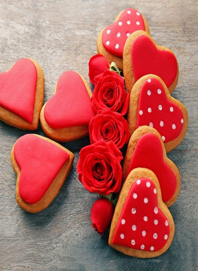 KAISHANE 3 Pcs Heart Cookie Cutters 2.1" 3.3" 4.3", Food-Grade Stainless Steel Heart Biscuit Cutter with Protective Red Top PVC for Valentine - Image 4